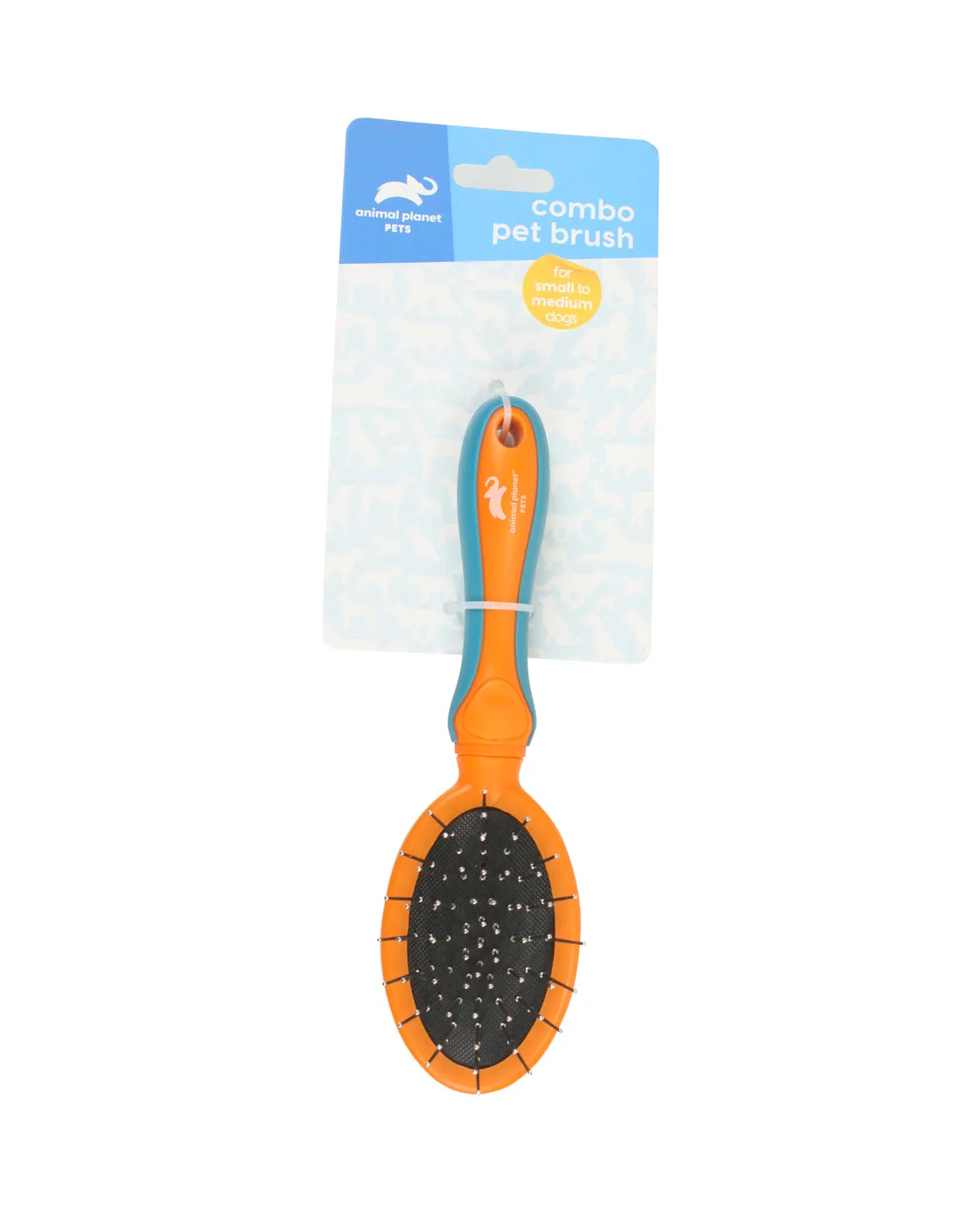 Orange Dual Grooming Brush for Dogs