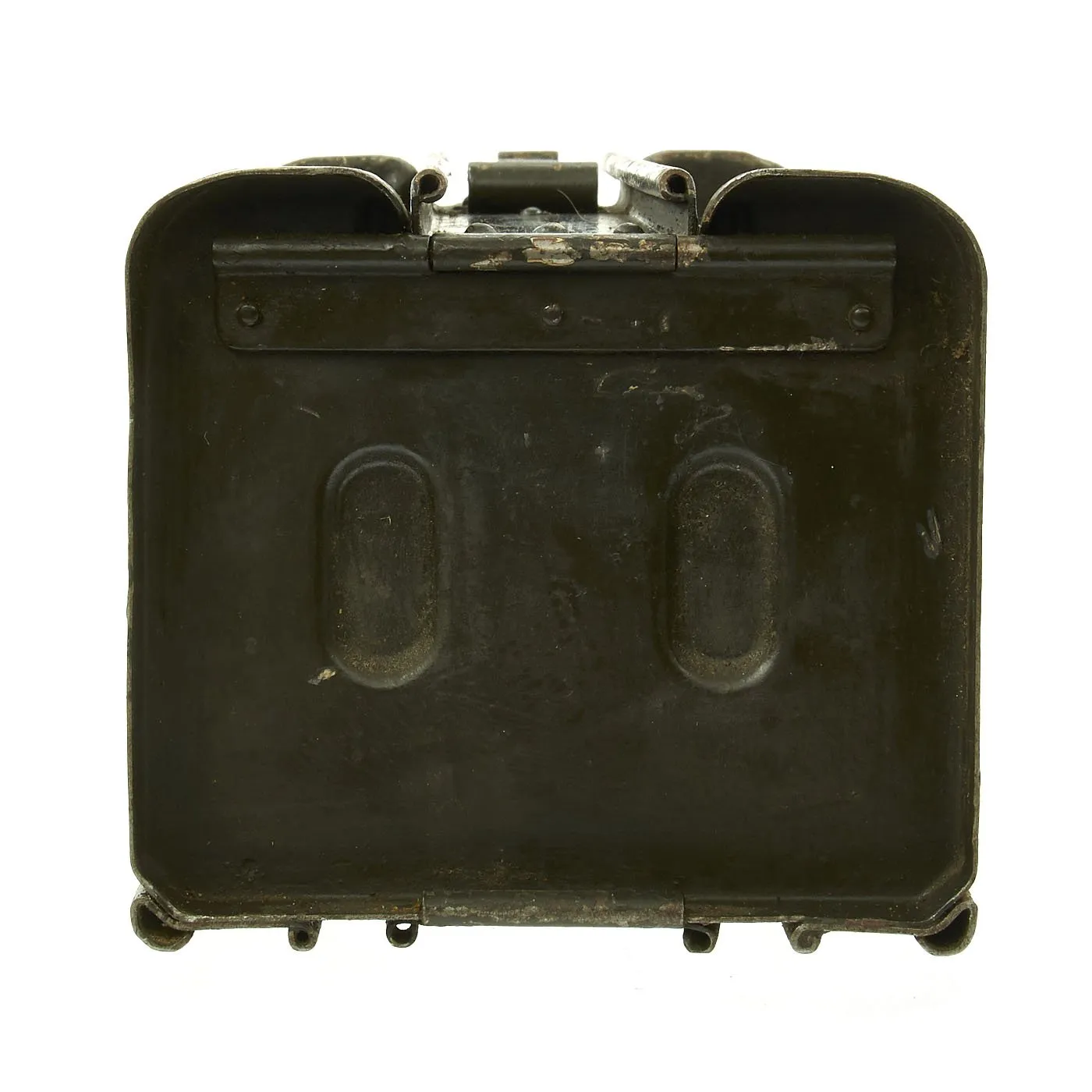 Original German WWII MG 34 MG 42 Basket Belt Carriers in Transport Frame - Maker Marked and Dated