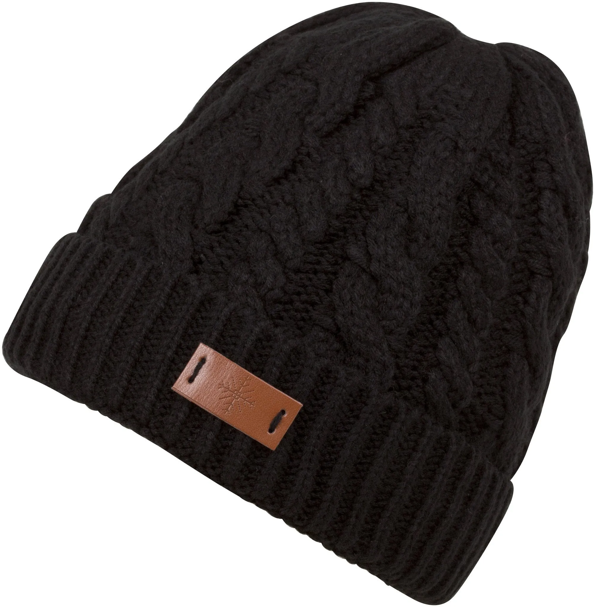 Sakkas Bailey Faux Fur Lined Cable Knit Beanie