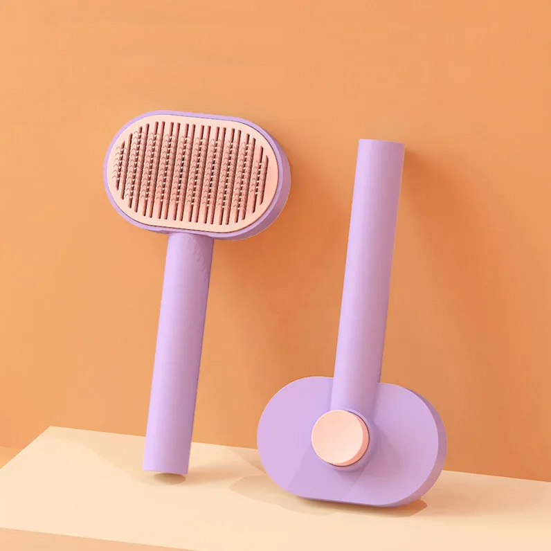 Self-Cleaning Pet Grooming Brush