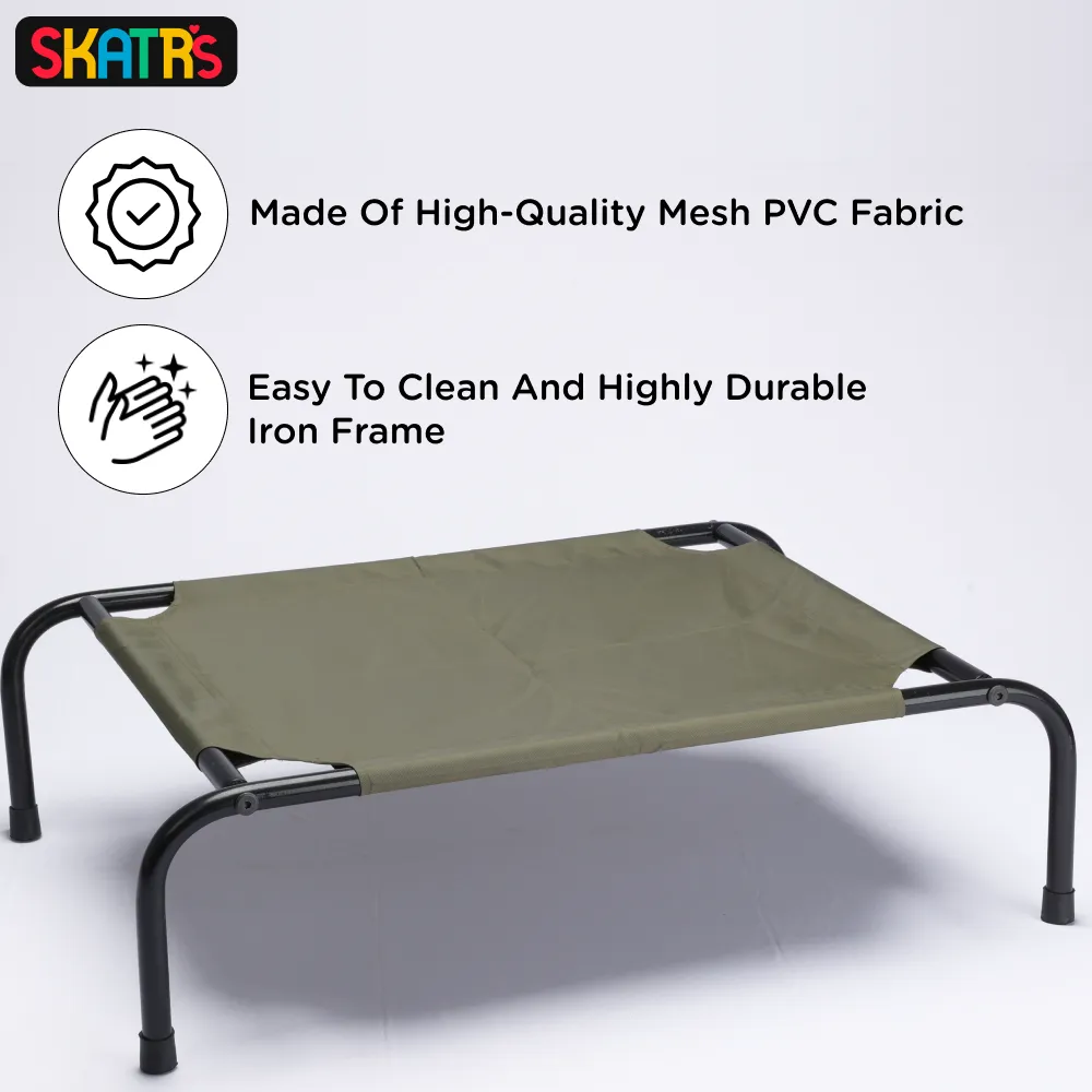 Skatrs Elevated Beds for Dogs & Cats (Green)