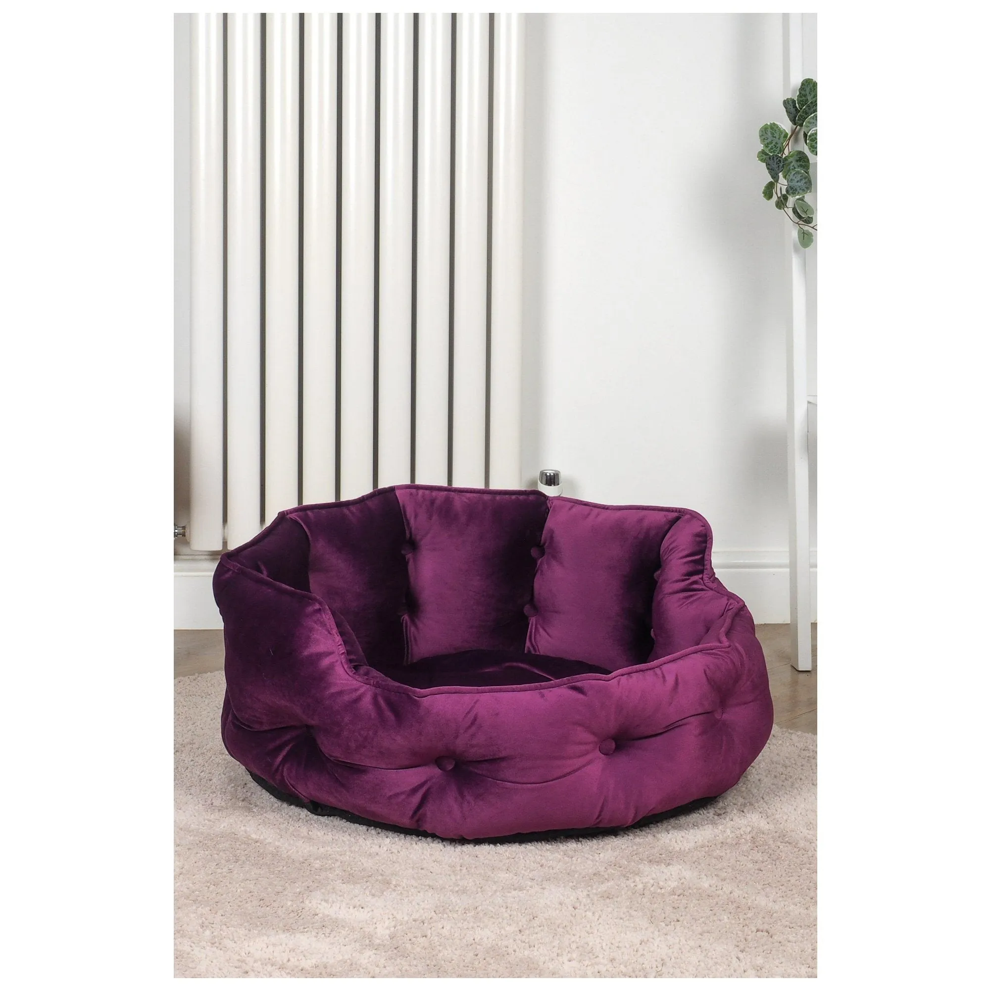 Smart Garden Mulberry Button-Tufted Round Bed - Small