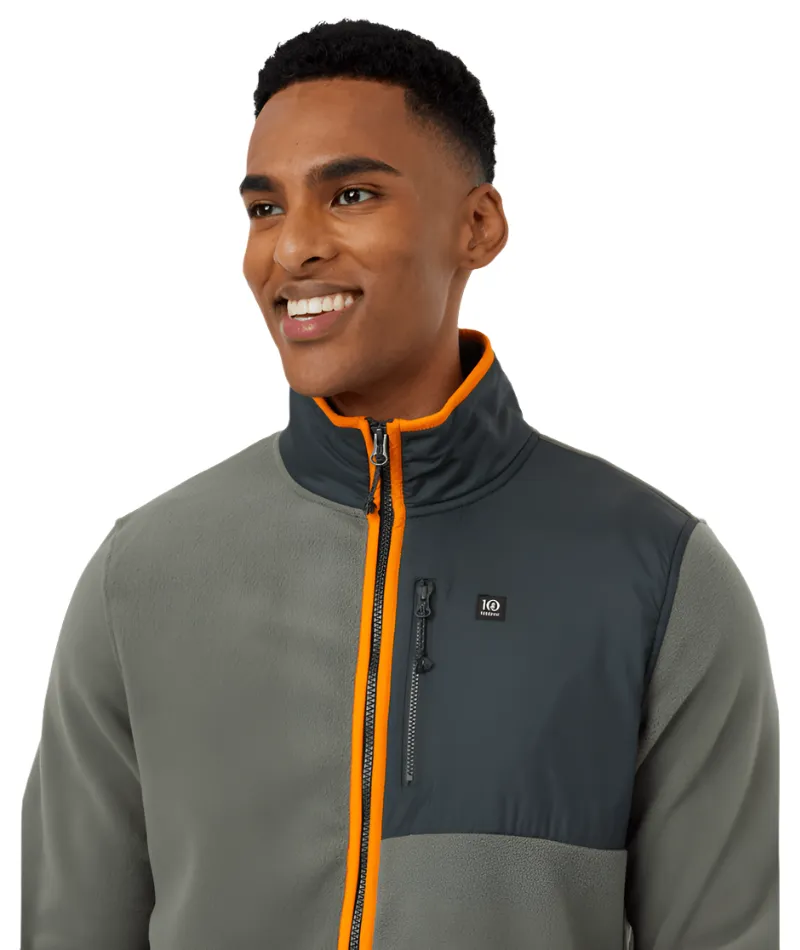 Tentree Fleece - Men's Recycled Microfleece Contrast Full Zip