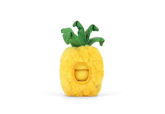 Tropical Paradise Squeaky Plush Dog toys, Paws Up Pineapple