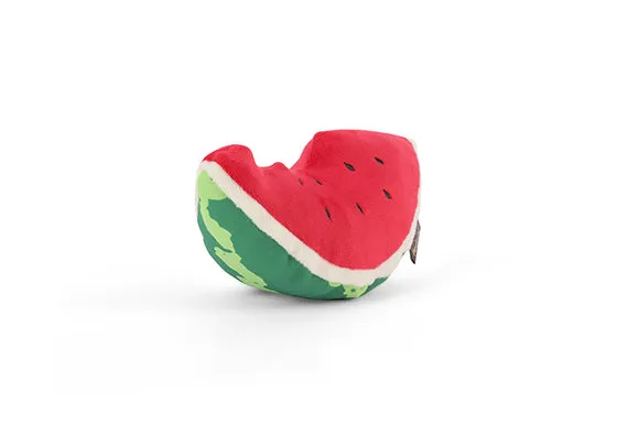 Tropical Paradise Squeaky Plush Dog toys, Wagging Watermelon