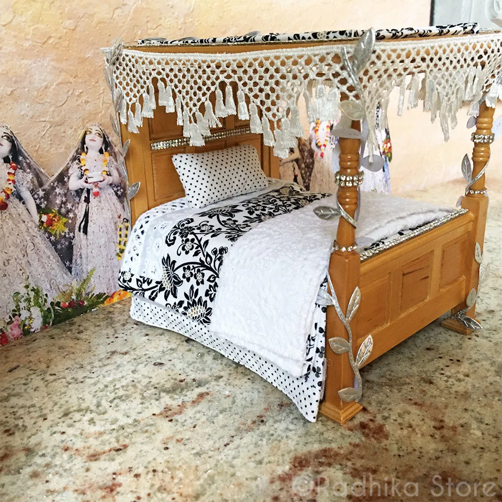 Vrindavan Forest - Wood Canopy Deity Bed