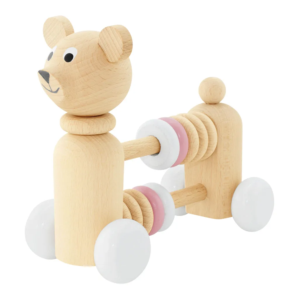 Wooden Bear With Beads - Nala